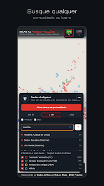 Imagen 0 para Mapa RJ  Risco Facções