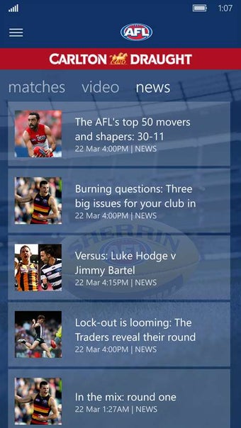Image 2 for AFL Live for Windows 10