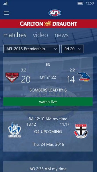 Image 3 for AFL Live for Windows 10