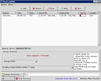 Imagen 0 para WavPack2OGG
