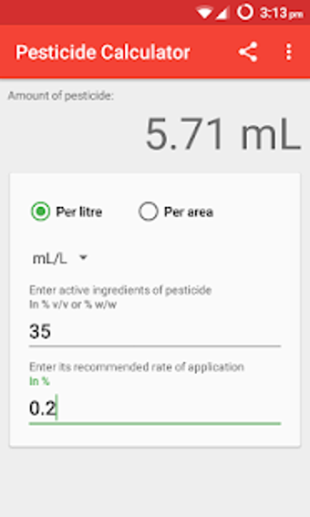 Imagen 0 para Pesticide Calculator