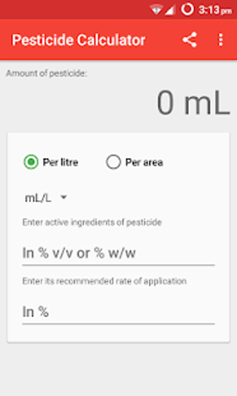 Imagen 3 para Pesticide Calculator