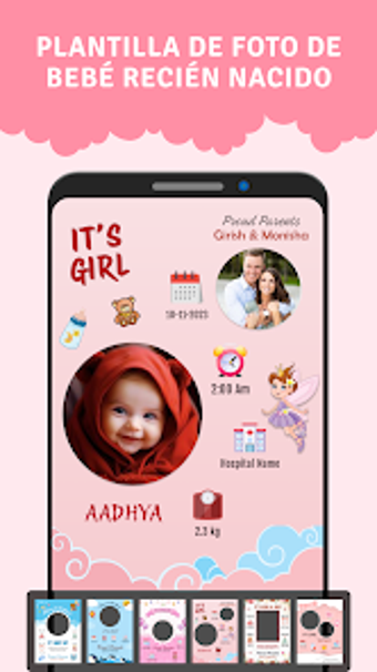 Image 0 for NewBorn Baby Birth Frame