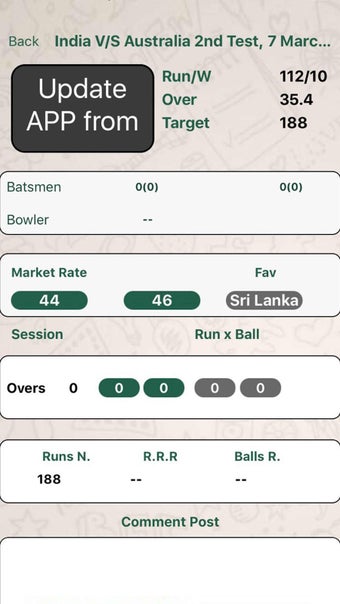 Image 1 for Cricket Live Line