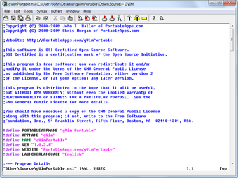 Image 0 for gVim Portable