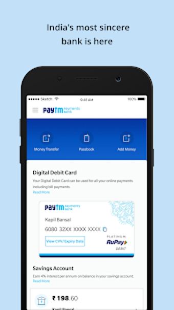 Imagen 2 para Paytm Payments Bank  Mana…