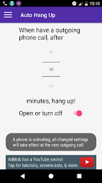 Image 0 for Auto Hang Up w Call Timer