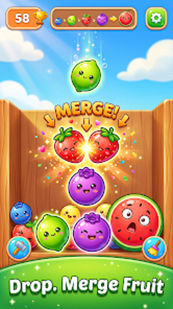 Imagen 0 para Tap Fruit Merge: Drop Puz…