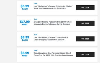 Image 1 for Domino's Pizza Coupons De…