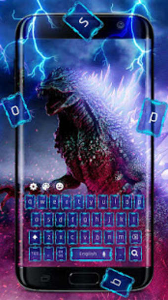 Image 2 for Neon Godzilla Keyboard Th…