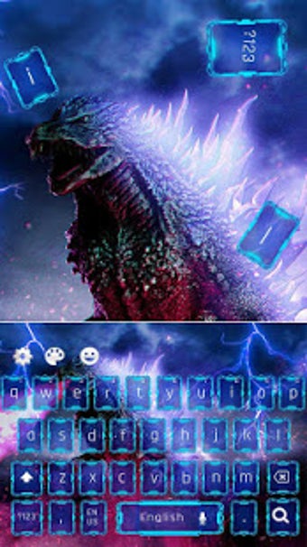 Image 2 for Neon Godzilla Keyboard Th…
