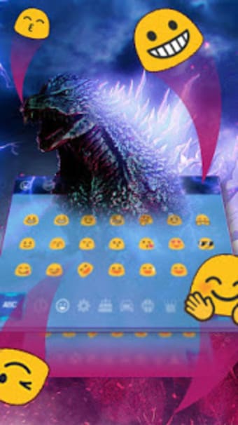 Image 1 for Neon Godzilla Keyboard Th…