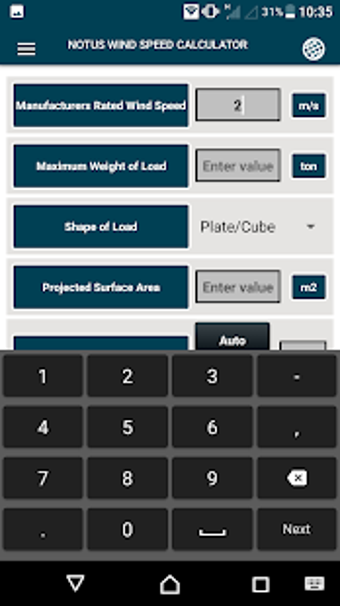 Imagen 1 para Notus Wind Speed Calculat…