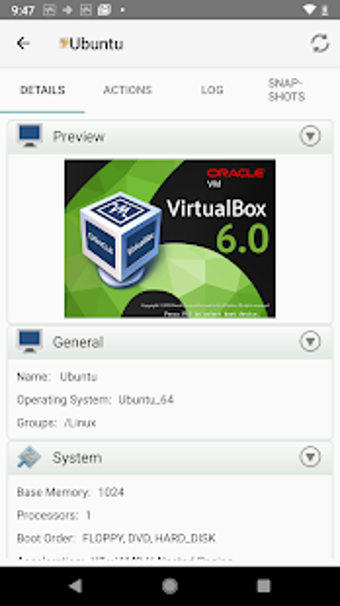 Image 0 for VirtualBox Manager