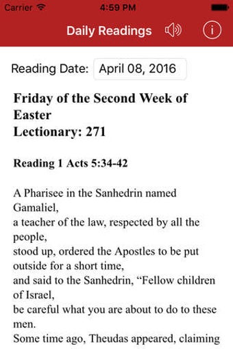 Image 0 for Catholic Daily Readings