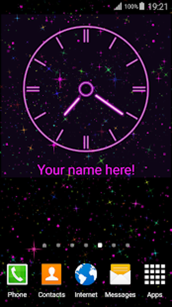 Imagen 3 para Neon Clock Widget