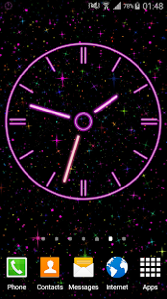 Imagen 1 para Neon Clock Widget