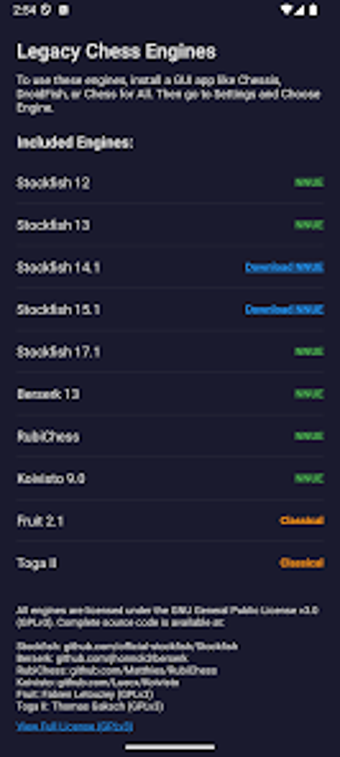 Image 0 for Legacy Chess Engines