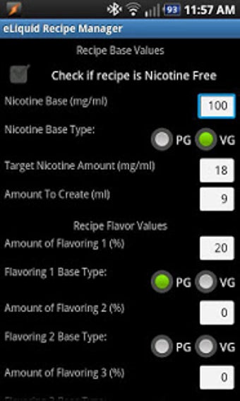 Image 1 for eLiquid Recipe Manager Pr…