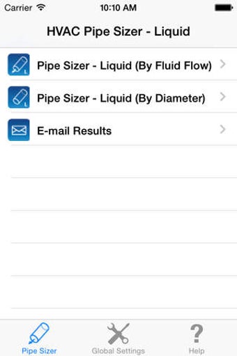 Image 0 for HVAC Pipe Sizer - Liquid