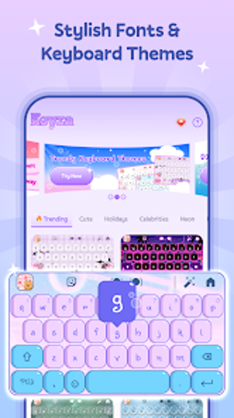Imagen 0 para Keyza: Font Keyboard Them…