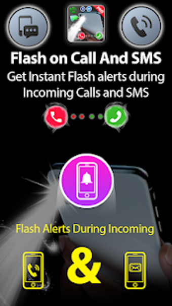 Image 1 for Flash alert on call and s…