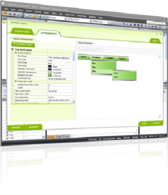 Image 0 for DHTML Menu Add-in for Exp…