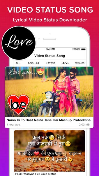 Image 0 for Video Status Song For Wha…