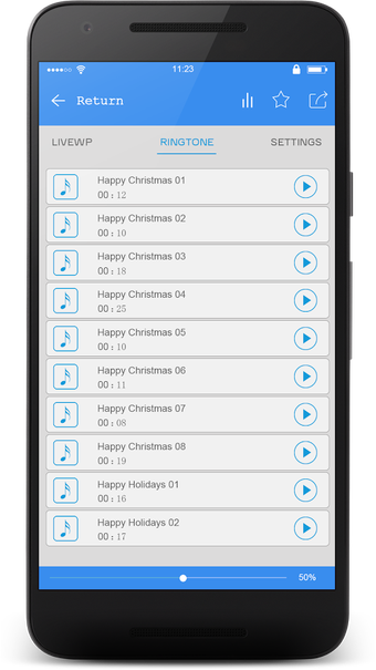 Imagen 3 para Top Holiday Ringtones Pro