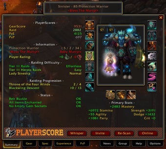 Image 2 for PlayerScore (GearScore)
