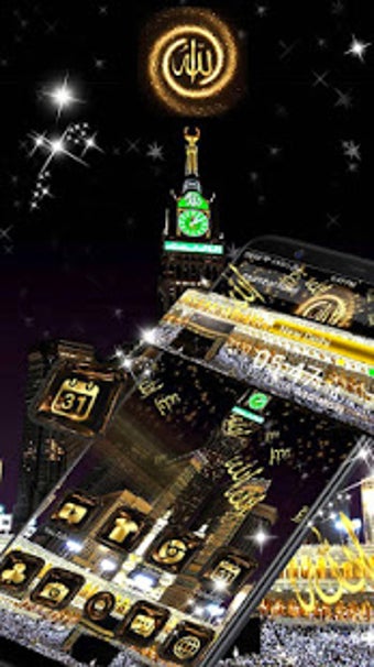 Imagen 1 para Makka Madina 3D Glass Tec…