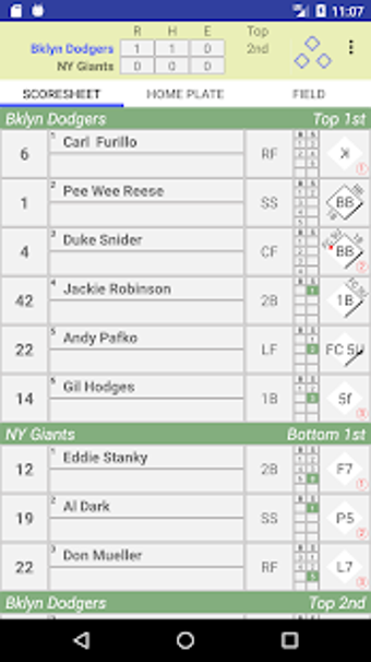 Image 3 for 3up3downscoring Baseball …
