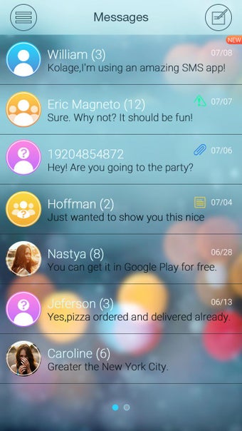Image 2 for GO SMS PRO ICOLOR GLASS T…