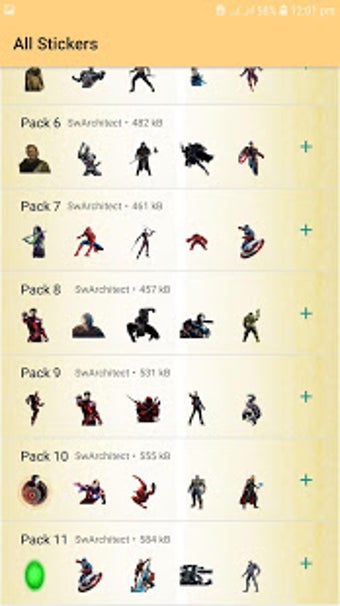 Imagen 2 para Comics & Avengers Sticker…
