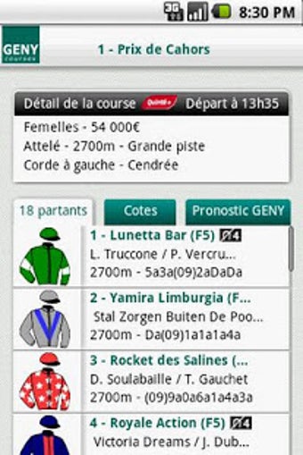 Image 0 for Geny Courses - Infos Turf