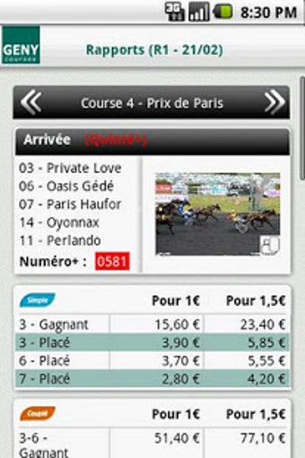 Image 1 for Geny Courses - Infos Turf