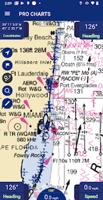 Image 1 for PRO CHARTS - Marine Navig…
