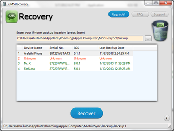 Image 0 for iSMS Recovery
