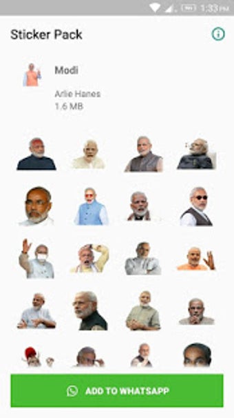 Imagen 1 para Modi Sticker for WhatsApp