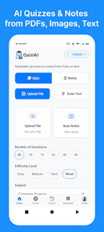Image 0 for QuiziAI  AI Quiz Generato…