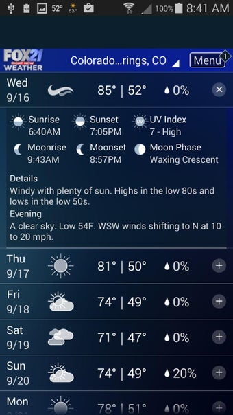 Image 0 for FOX21 Weather