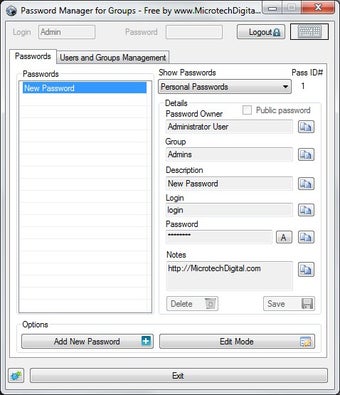Image 0 for Password Manager for Grou…