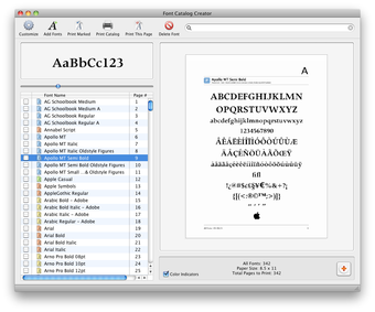Image 0 for Font Catalog Creator