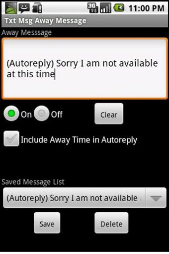 Image 0 for Txt Msg Away Message