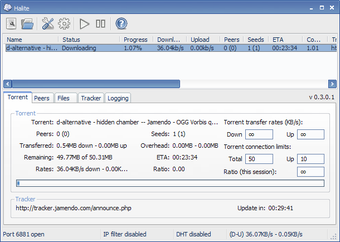 Image 2 for Halite BitTorrent Client