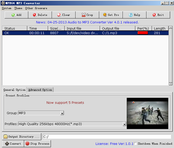 Image 0 for MPEG4 MP3 Converter