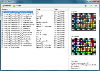 Image 0 for Briz LUT Converter