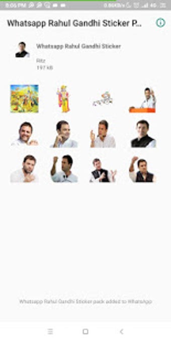 Image 0 for Rahul Gandhi Whatsapp Sti…