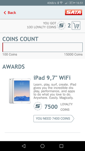 Image 0 for SATA Loyalty Program coin…