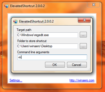 Image 0 for ElevatedShortcut